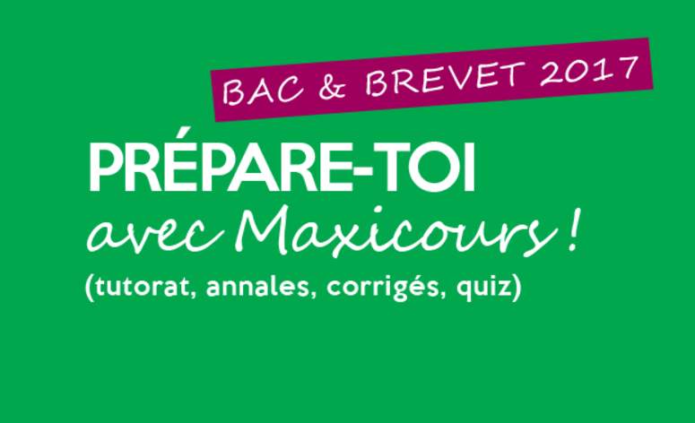 39€ la préparation du brevet ou bac sur Maxicours (au lieu de 89€) 🎒