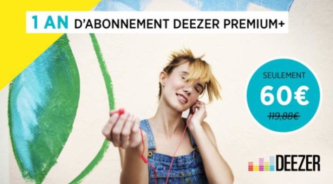 Abonnement Deezer Premium+ à -50%