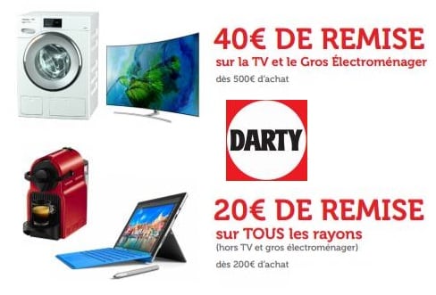 Code promo DARTY remise immediate