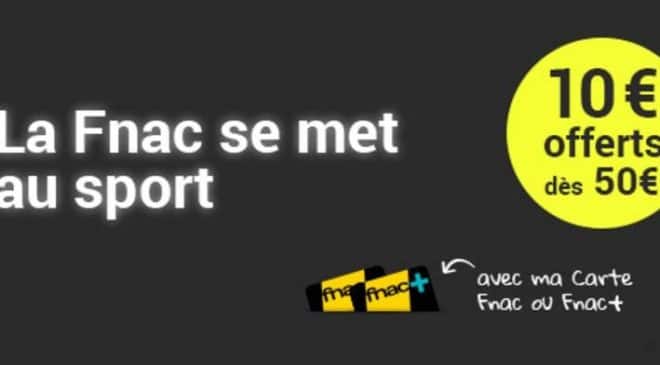 Fnac promo produits sports & loisirs