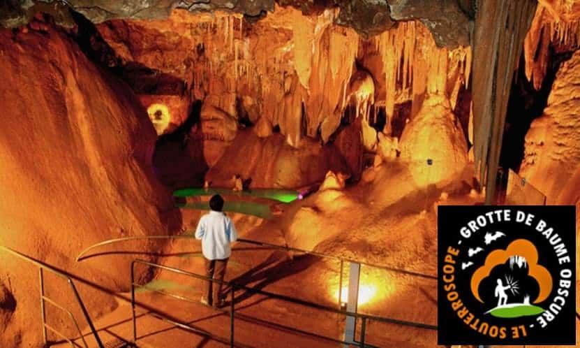 Grotte de Baume Obscure pas chère : 2 personnes pour 14,9€ (son et lumière) / chasse aux trésors en famille dés 34,9€