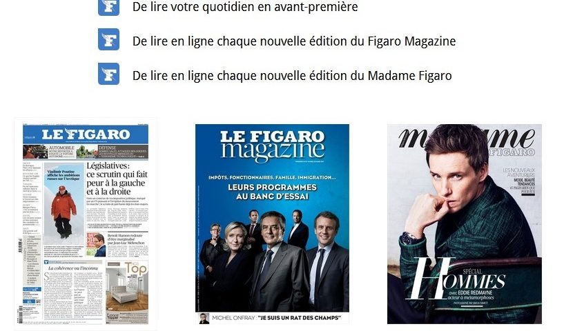 Lisez gratuitement le Figaro tous les jours pendant 6 mois‏