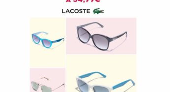 Lunettes de soleil Lacoste pas chères ! 100 modèles 34,99€ port inclus 😎