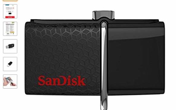 Moins de 20€ la Clé USB 3.0 Ultra 64 Go Sandisk double connectique