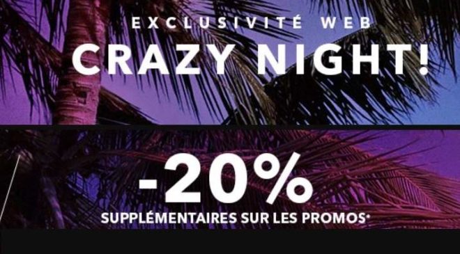 Nocturne ETAM remise supplementaire sur les promos