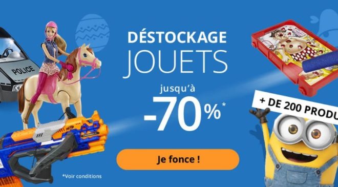 Nouveau déstockage de jouets et jeux sur Auchan