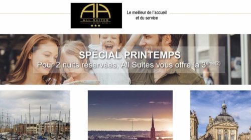 Offre All Suites Appart Hotel 3 nuits pour le prix de 2