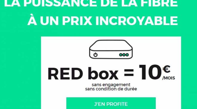 RED box SFR fibre pas chere