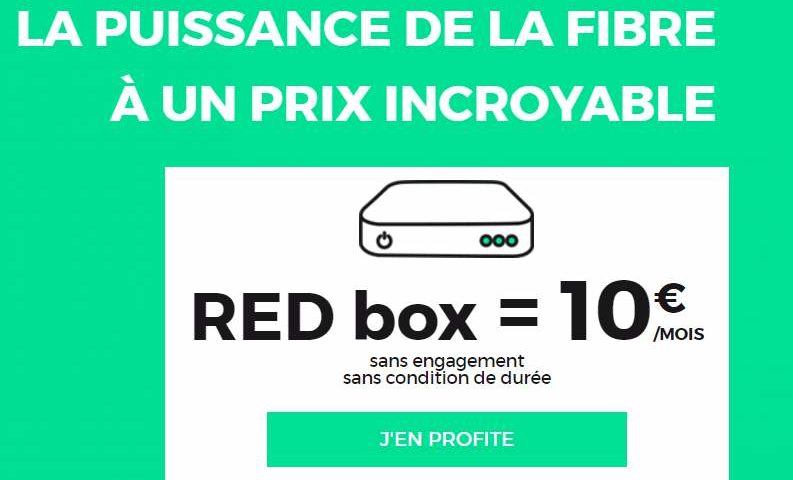 RED box SFR fibre pas chere