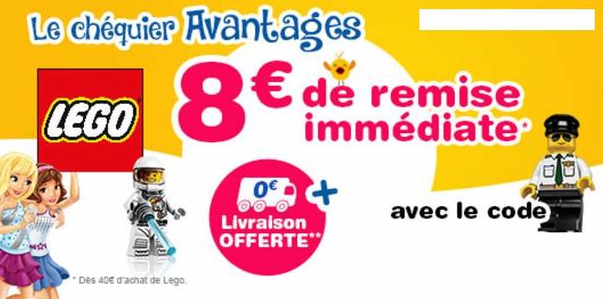 Remise immédiate Lego sur Toys’R US