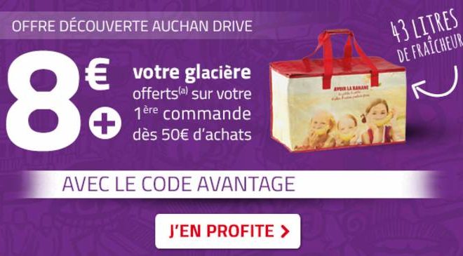 Remise sur Auchan Drive de 8€