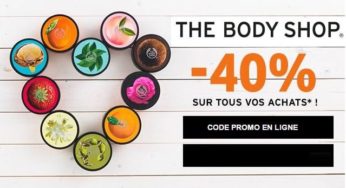 Forte remise de 40% sur tout The Body Shop (jusqu’à ce soir)