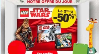 1 Lego Star Wars acheté = le 2ème à moitié prix – Toys’R US