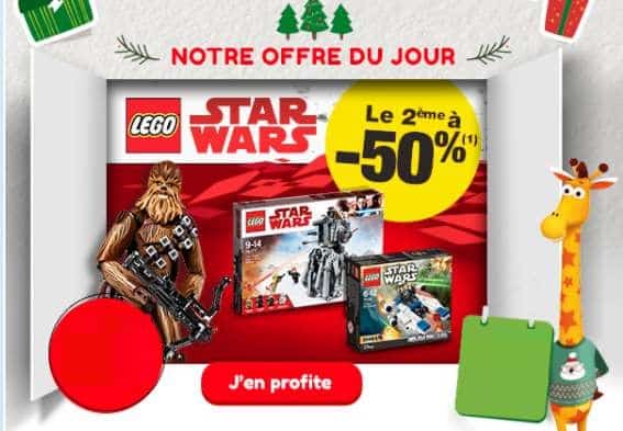 1 Lego Star Wars acheté = le 2ème à moitié prix – Toys’R US