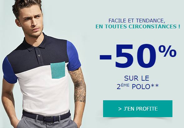 1 polo Jules acheté le second à -50%