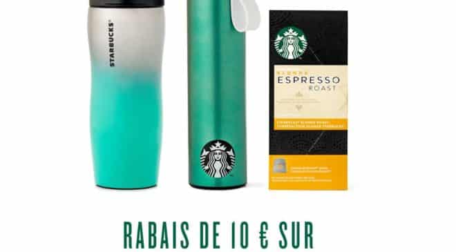 10€ de remise sur Starbucks boutique