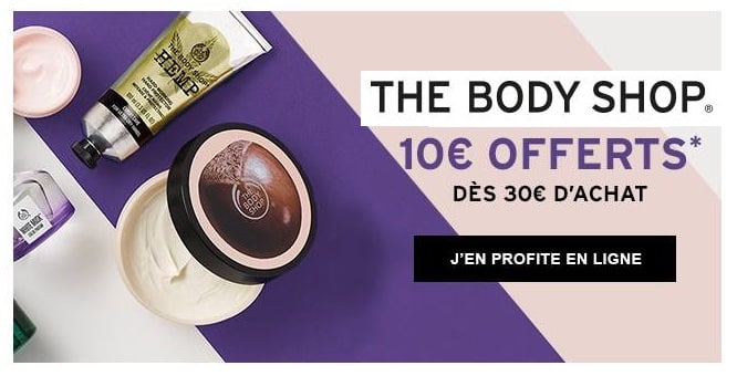 10€ de remise sur The Body Shop dès 30€ d’achats
