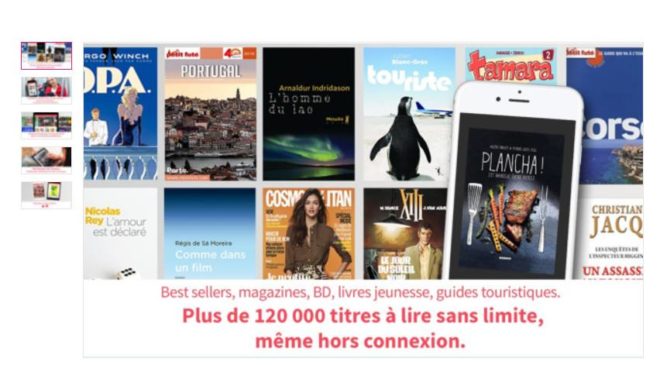 29€ pour 1 an d’abonnement ebook illimité sur tablette, smartphone… 