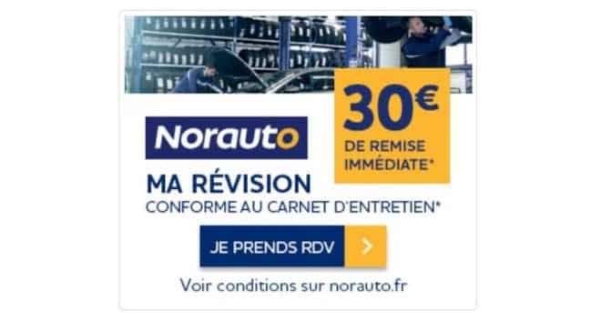 30€ de remise immédiate MaRévision Norauto