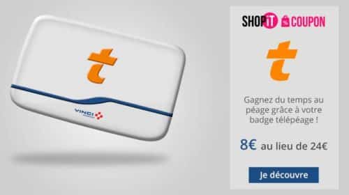 Badge Télépéage Vinci à 8€ l’année 