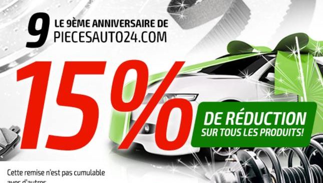 Bon plan achat pieces auto Piecesauto24