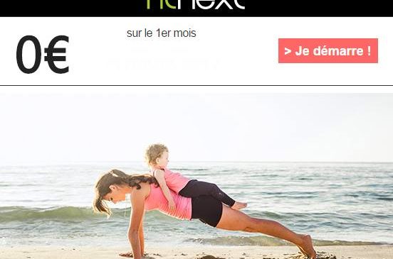 Bon plan coaching Fitnext : 1 mois gratuit 