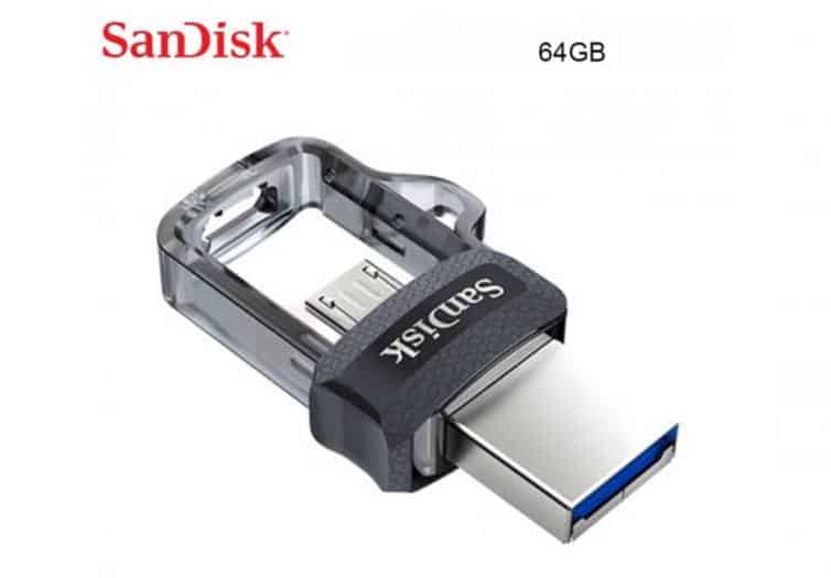 Clé USB Sandisk Ultra Dual 64Go à moins de 19€ (USB 3.0/Micro USB)