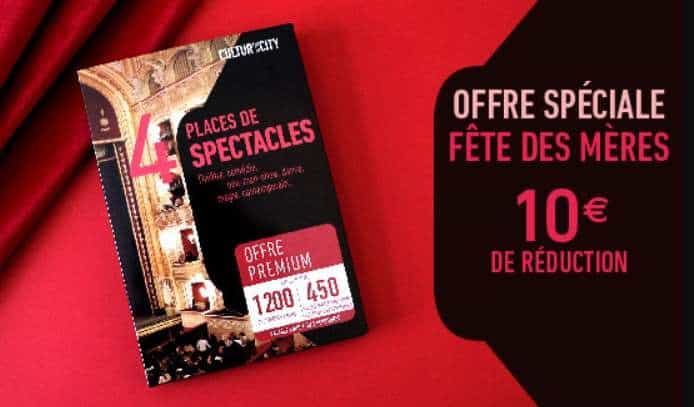 Fête des mères : -10€ sur les coffrets Cultur’in the City places de spectacle