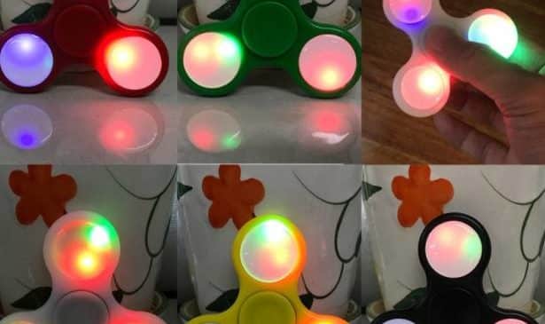 Hand Spinner lumineux LED à 1,45€ 