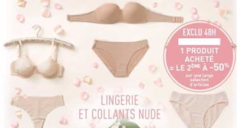 Offre spéciale Dim ! -50% sur le second article lingerie et collant été