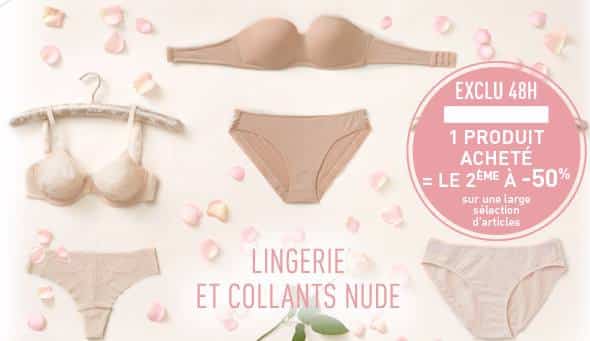 Offre spéciale Dim ! -50% sur le second article lingerie et collant été