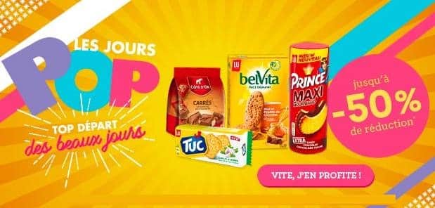 Opération les jours Pop : jusqu’à -50% avec les coupons de réduction (LU, Sun, Persil, Oreo, Senseo, Tassimo, Carte d’OR…)