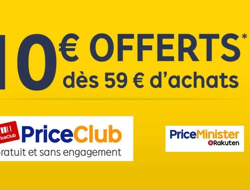 Priceminister : -10€ à partir de 59€ sur tout le site