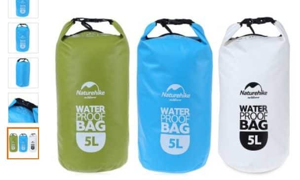 Sac etanche NatureHike 5 litres a moins de 5€