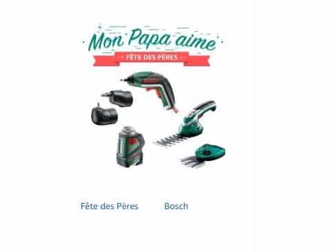 Fête des Pères avec Bosch remise Amazon