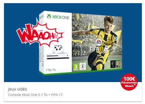 Xbox One S 500Go FIFA 17 qui revient à moins de 200€