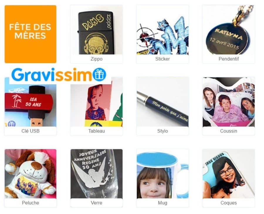 Spéciale fête des mères : des centaines d’idées cadeaux personnalisés avec livraison gratuit + code promo -10%