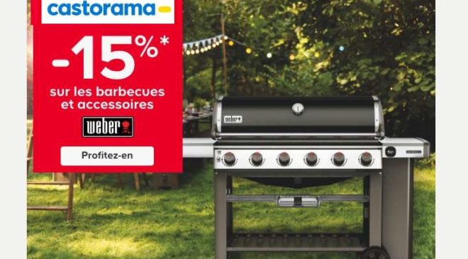 remise sur tous les barbecues Weber