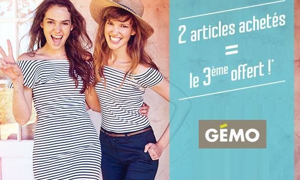 troisième article gratuit sur GEMO