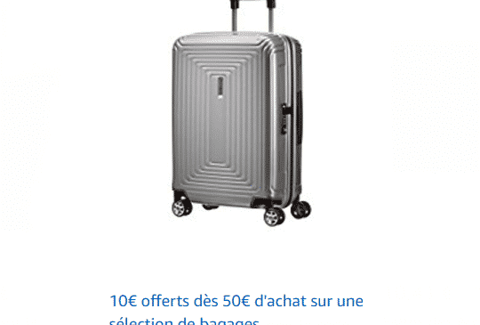 10€ sur les bagages & sacs AMAZON