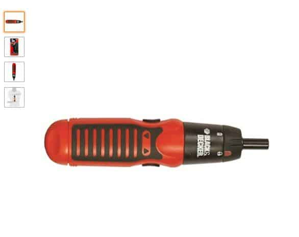 12€ la visseuse Black & Decker 6V à piles +14 embouts