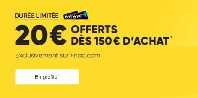 20 euros remises FNAC