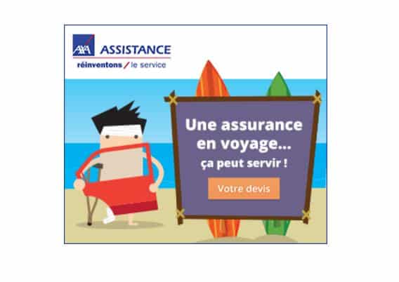AXA Assistance : -10% sur l’assurance voyage (petit ou long séjour, vacances, déplacements pro, voyage scolaire, France ou étranger…)