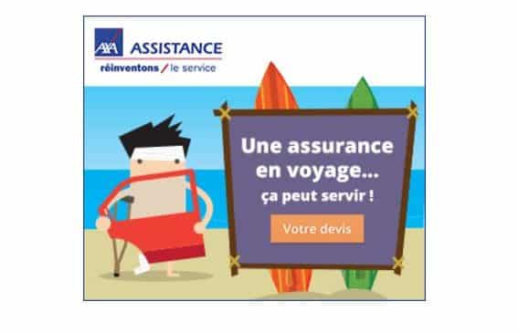 AXA Assistance -10% sur l’assurance voyage