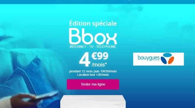 Bbox : 4,99€/mois la Box Internet