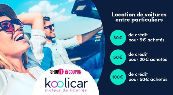 Bon d’achat Koolicar location voiture entre particulier 