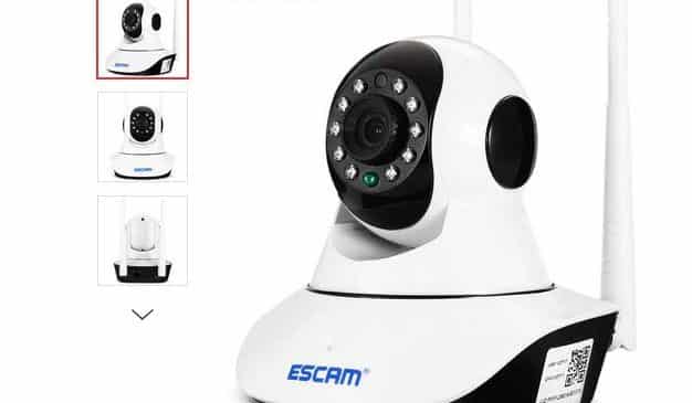 Caméra de surveillance Wi-fi vision nocturne Escam G02