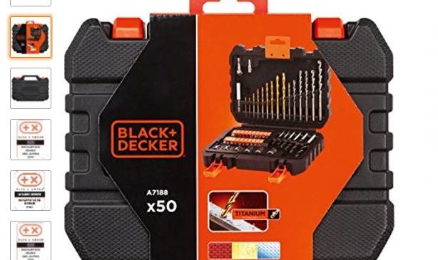 Coffret Black & Decker 50 embouts et mèches