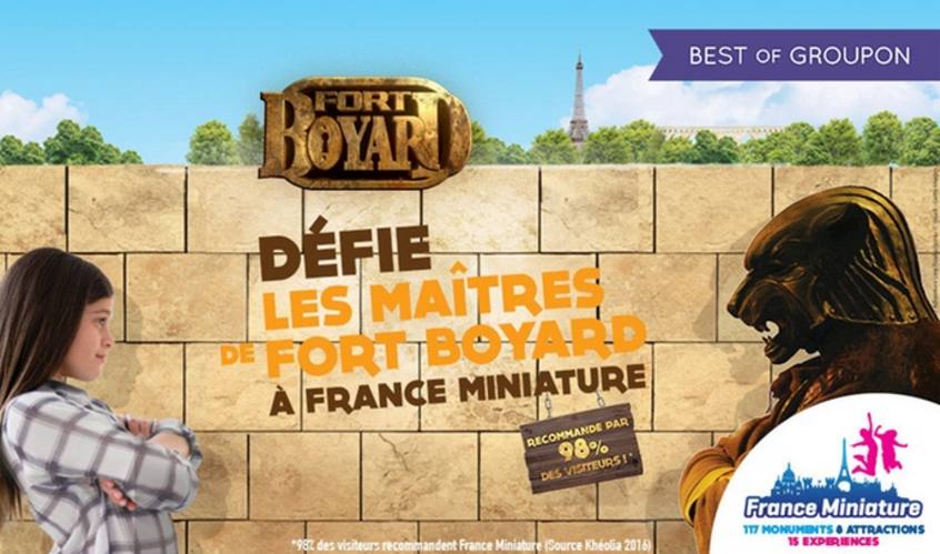 Fort Boyard à France Miniature (et tout le parc) : 15,5€ au lieu de 22€ (10,5€ pour les enfants)