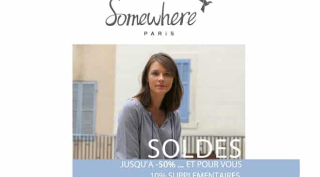 Lancement des soldes Somewhere 